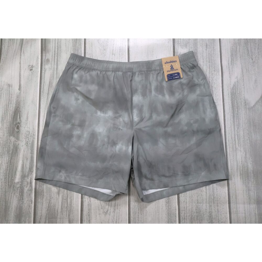 NEW Chubbies Men's Sport Training Shorts 5.5" Lined Size XL The Cloud Breaks